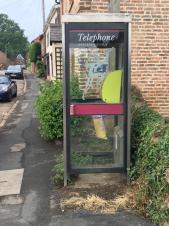 Defibrillator located in phone box